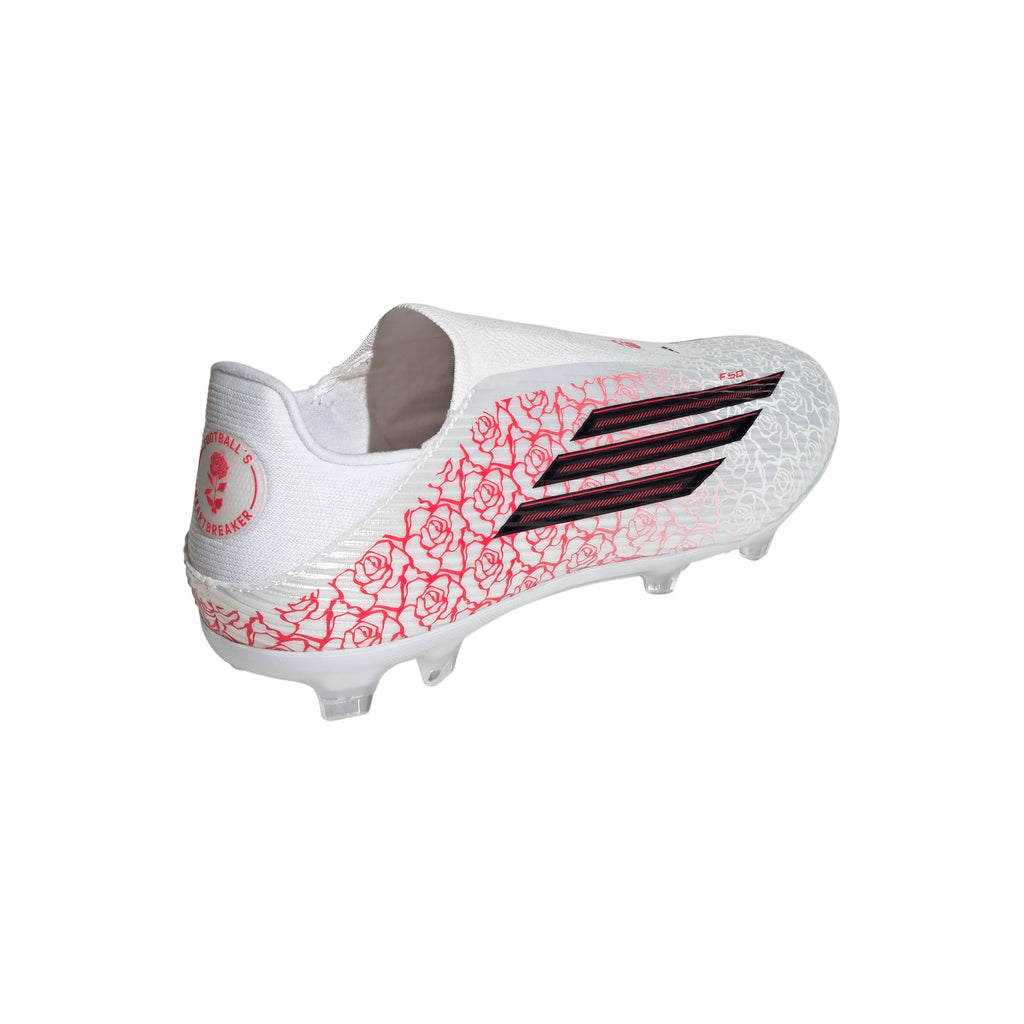 adidas F50 League Laceless FG MG Firm Ground Multi Ground Mens Soccer Cleats White Black Red