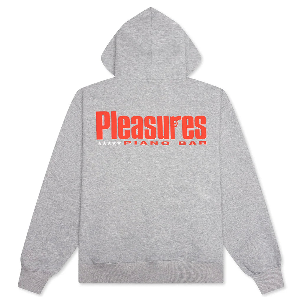 Piano Bar Hoodie Heather Grey