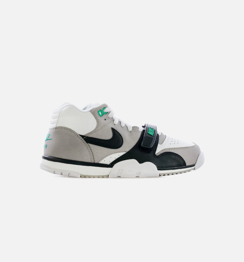 Air Trainer 1 Mid Chlorophyll Mens Lifestyle Shoe White Black Medium Grey