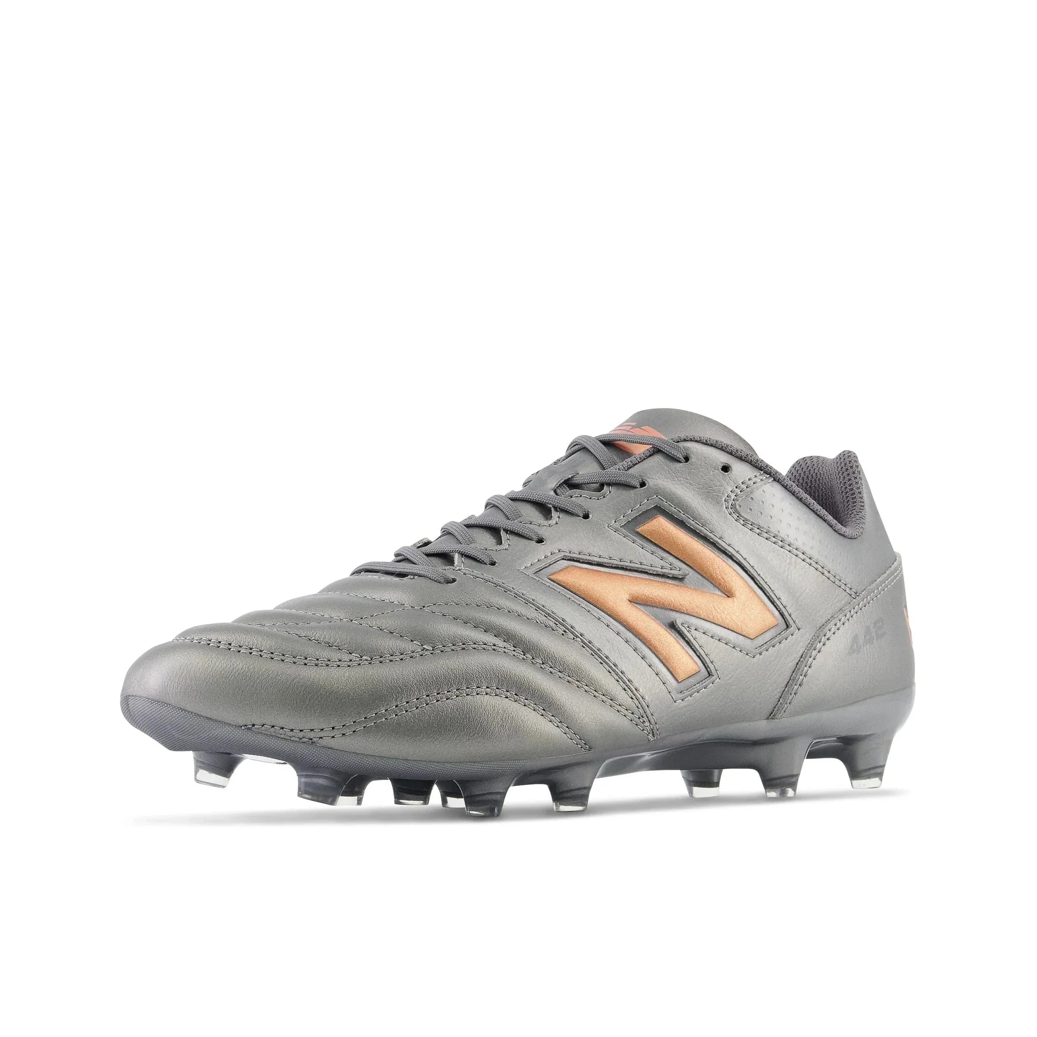 New Balance 442 V2 Team FG Firm Ground Soccer Cleats Silver