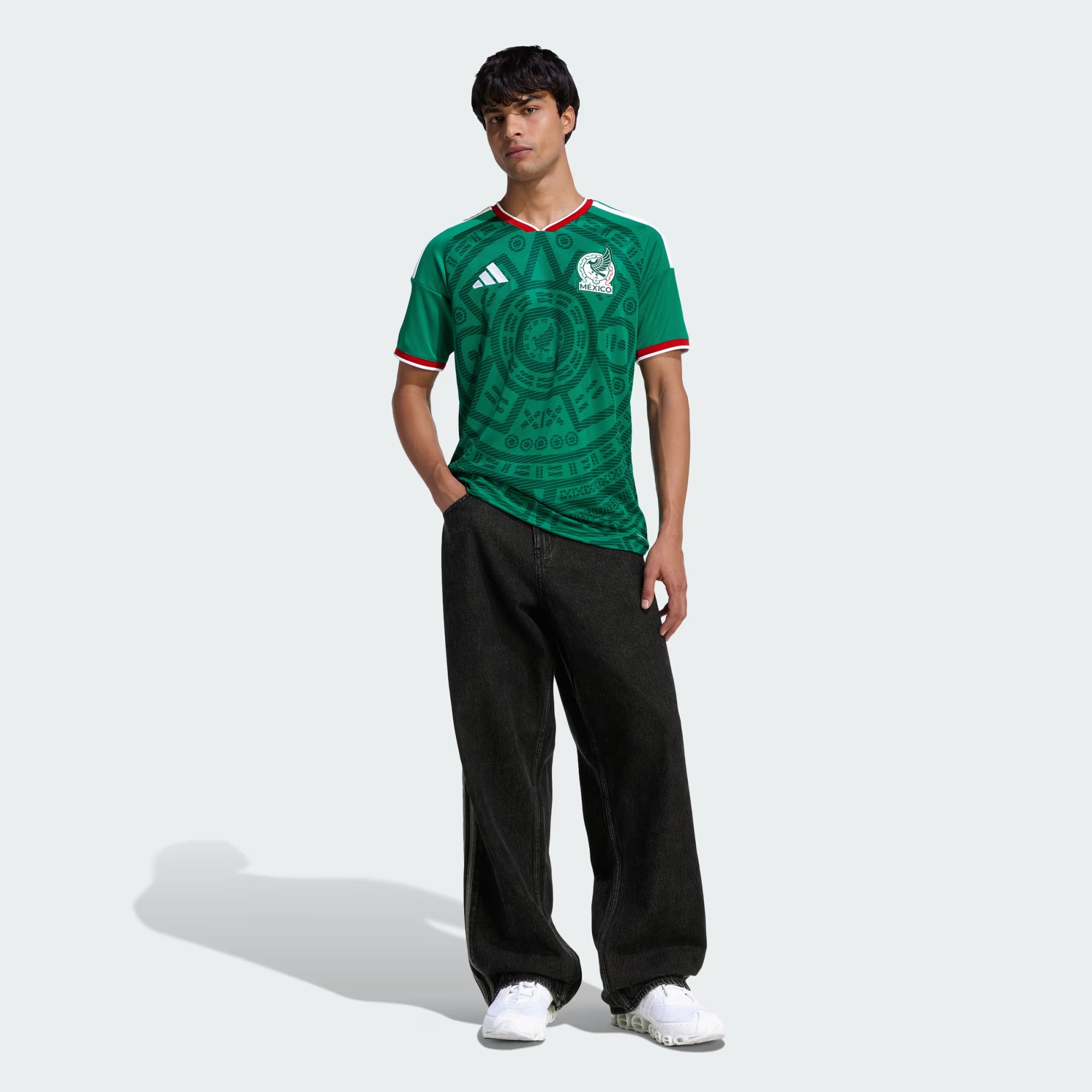 adidas Mexico Home Mens Soccer Jersey 26 Green