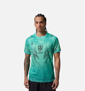Brazil 2026 Stadium Goalkeeper Dri Fit Soccer Replica Mens Short Sleeve Shirt Light Menta Black