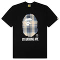 BAPE Check By Bathing Ape Tee Black Blue