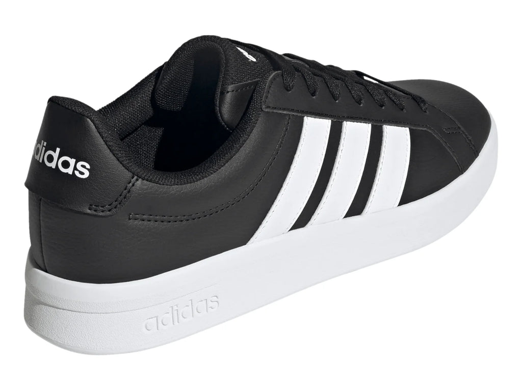 Tenis Adidas Grand Court Base 30 Negro y Blanco para Hombre