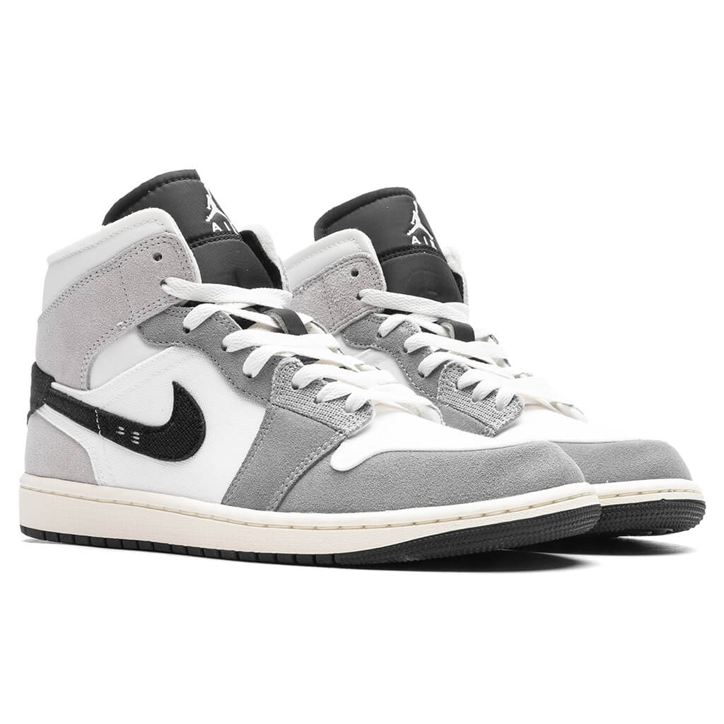 Air Jordan 1 Mid SE Craft Cement Grey Black White