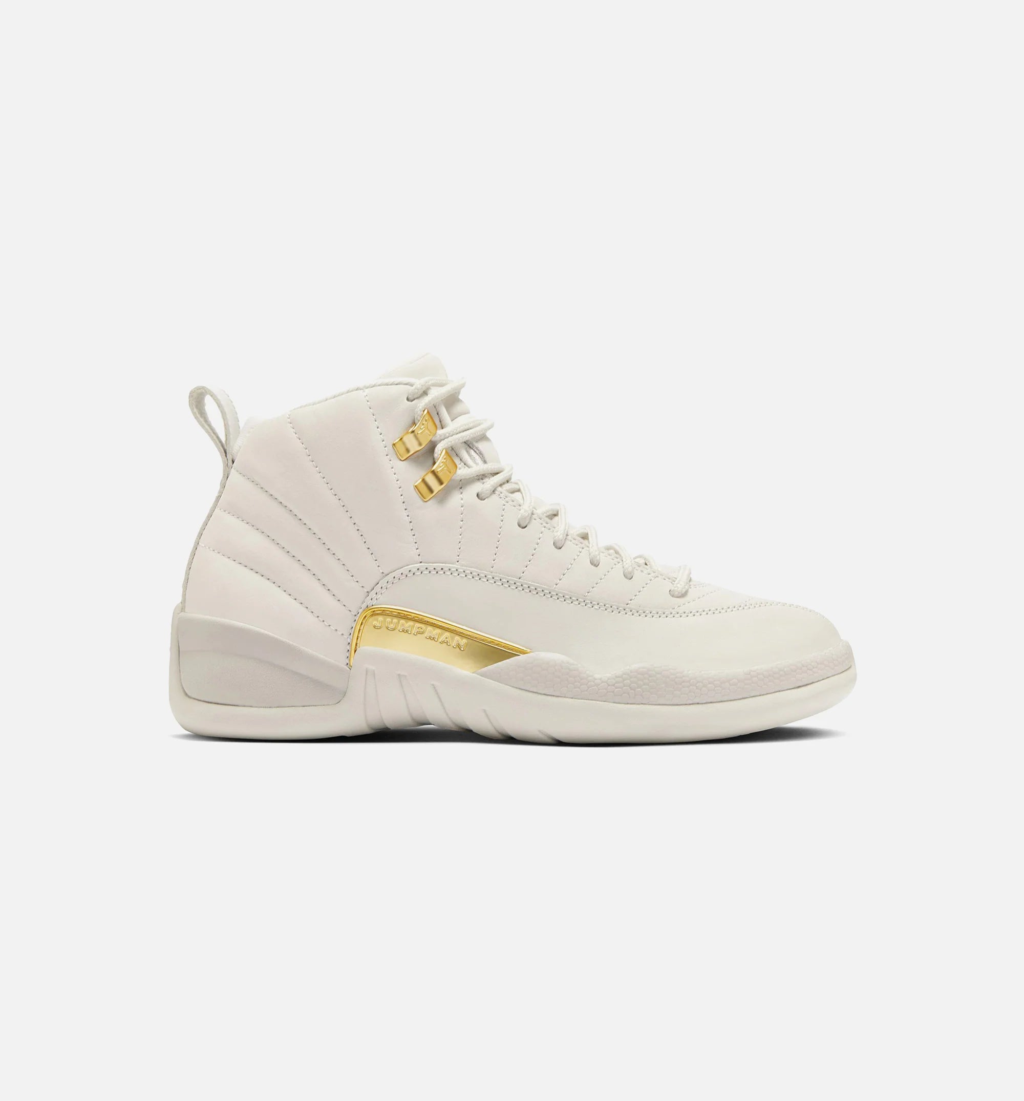 Air Jordan 12 Retro Phantom Womens Lifestyle Shoe Phantom Metallic Gold White