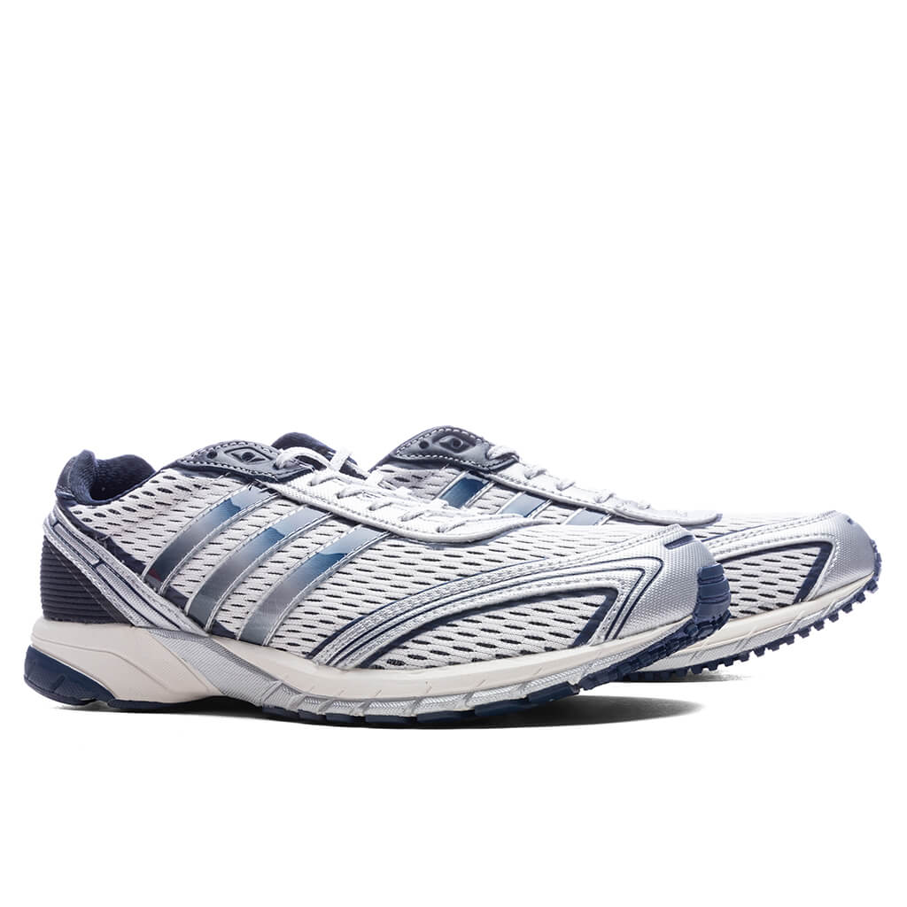 Adidas x Sporty Rich Womens Adizero Adios Cloud White Collegiate Navy Cloud White