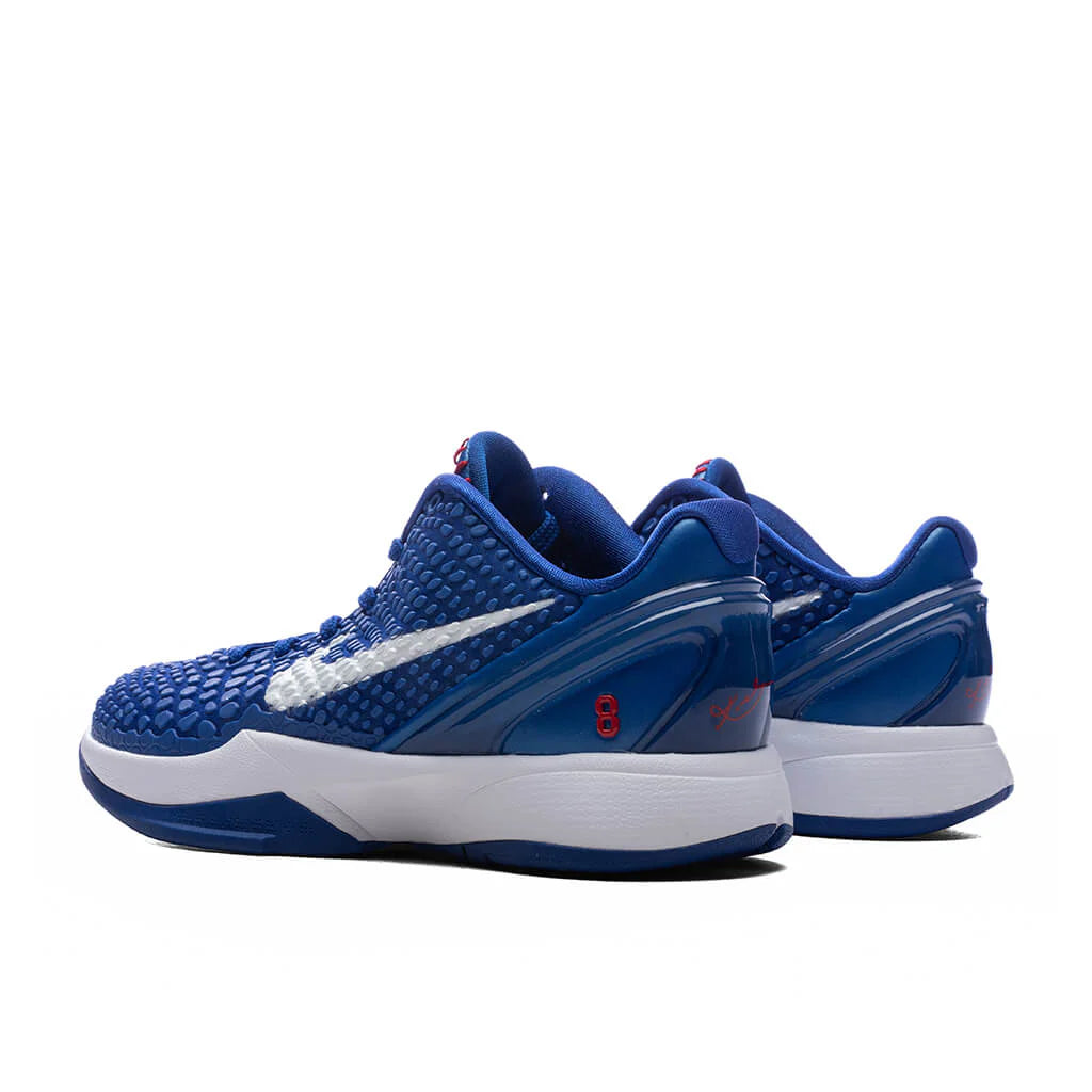 Kobe 6 Protro GS Dodgers Game Royal White University Red