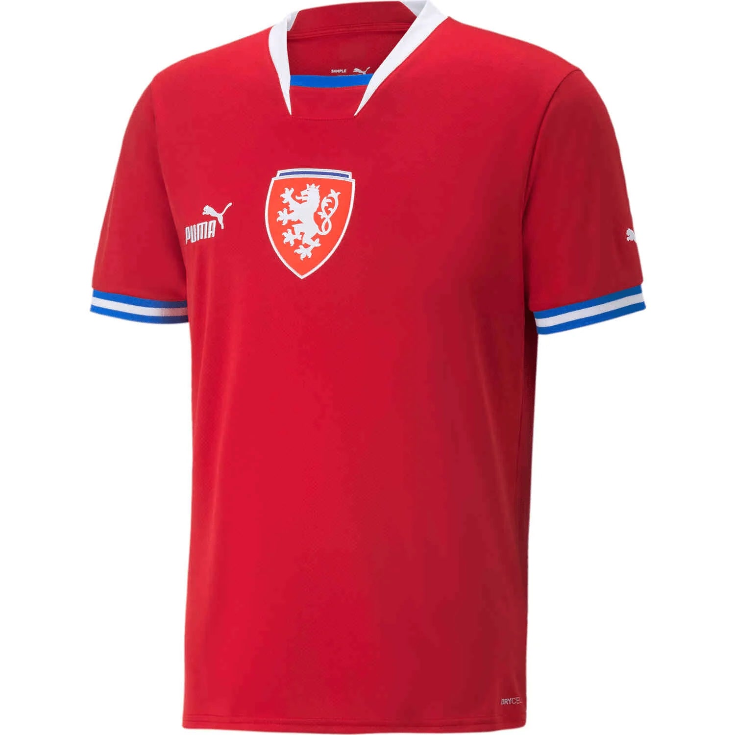 PUMA Mens Czech Republic Home Jersey 22 Red White