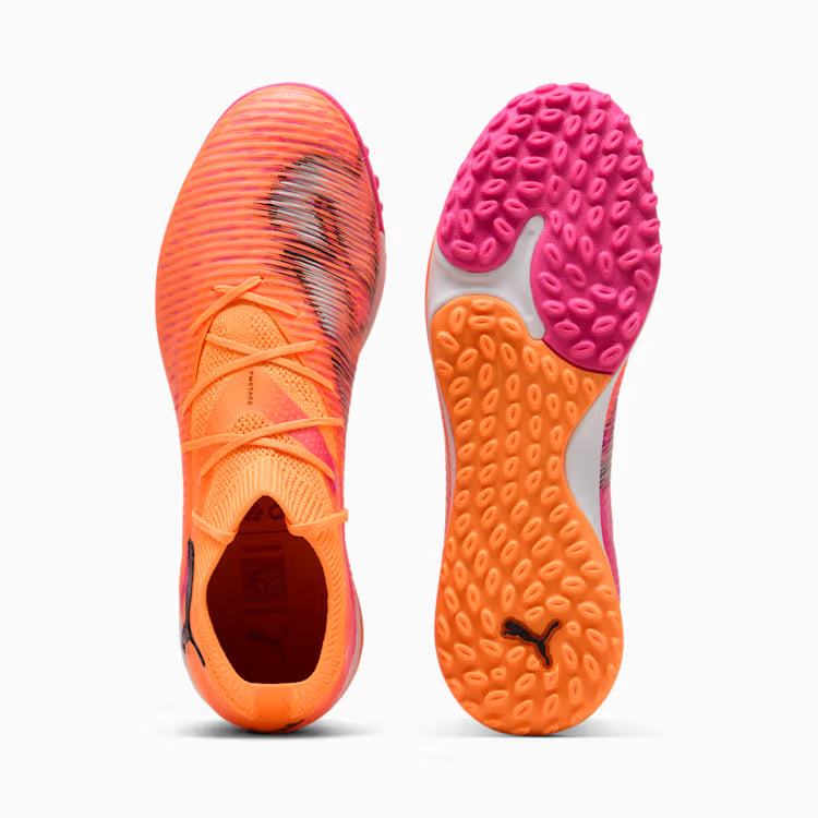 PUMA Future 8 Pro Cage Mens Soccer Shoes Orange Black