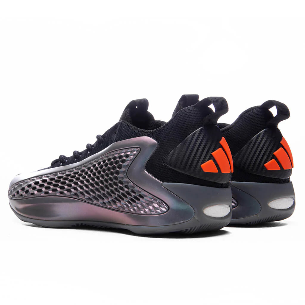 Adidas x Anthony Edwards 1 Low Iron Metallic Core Black Solid Orange