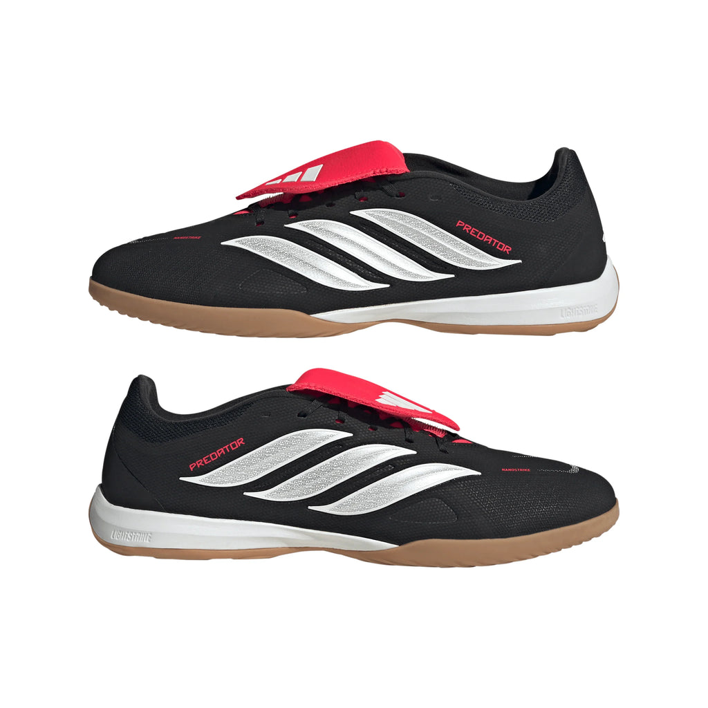 adidas Predator League Fold Over Tongue IN Indoor Mens Soccer Shoes Black White