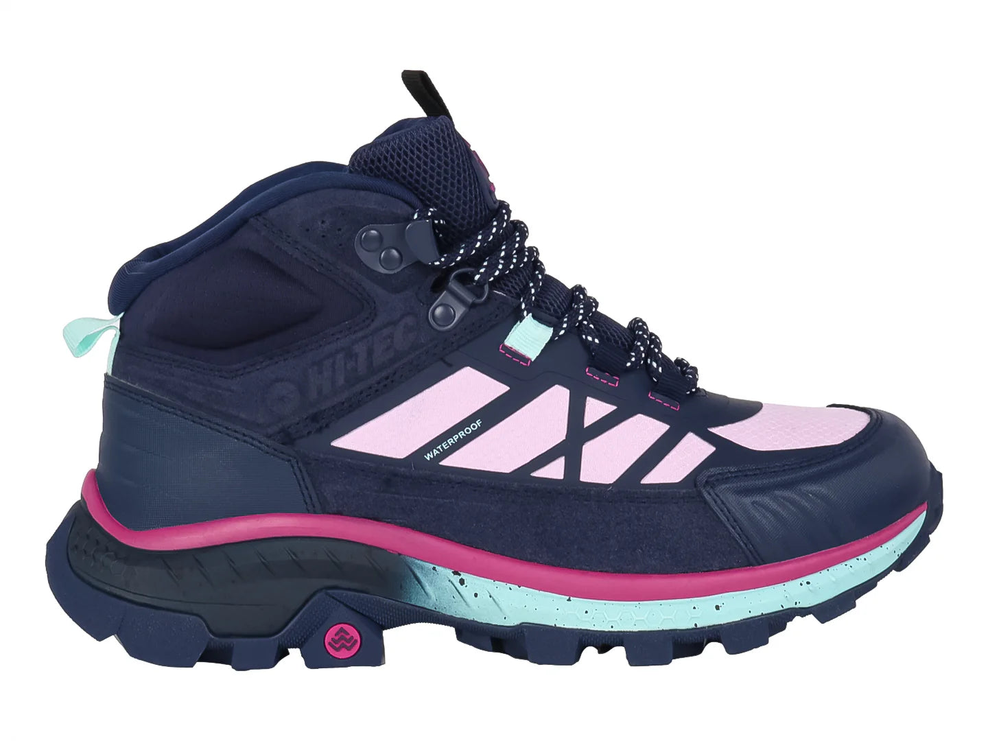 Botas de Excursionismo HI TEC Azul Multicolor para Mujer