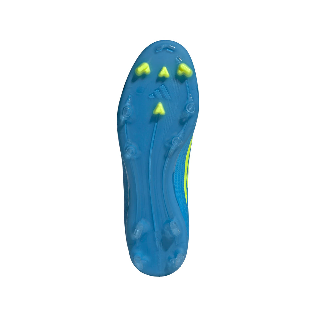 adidas F50 League Mid Cut FG MG Firm Ground Multi Ground Mens Soccer Cleats Blue Yellow Aqua