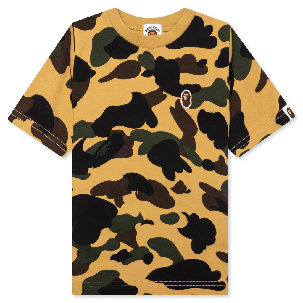 Kids 1st Camo one Point Tee Yellow