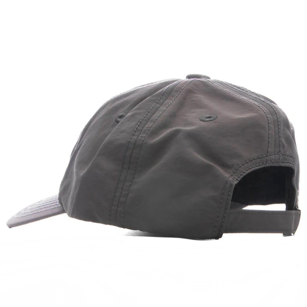 6 Panel Nylon Cap Gray