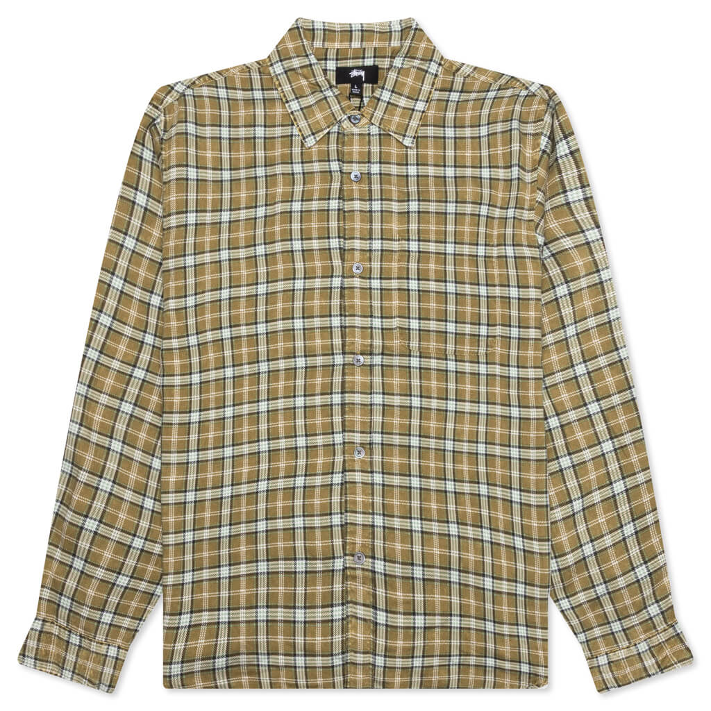 Matthew Plaid Shirt Gold