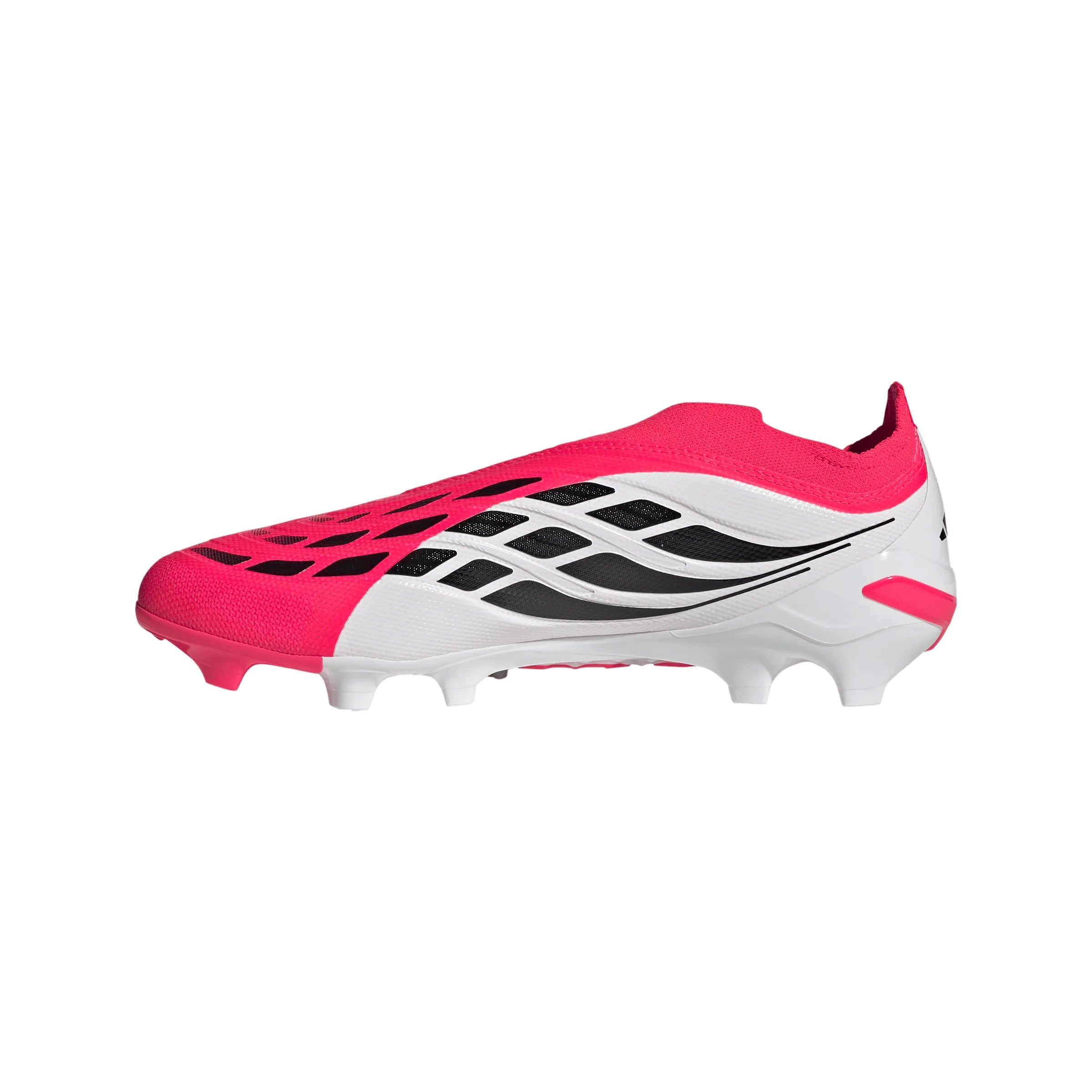 adidas Predator League Laceless FG Firm Ground Mens Soccer Cleats Red Black White