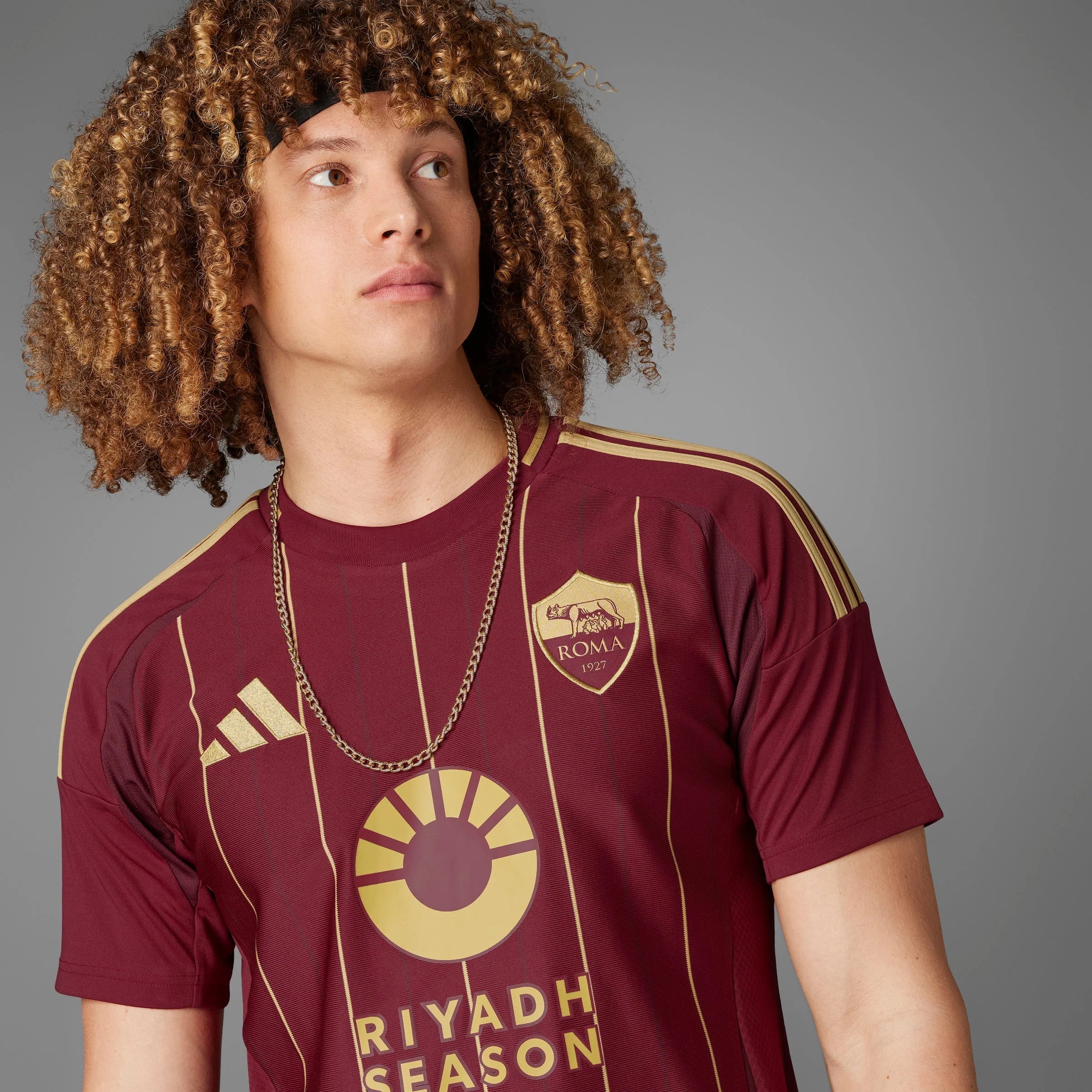 adidas Mens AS Roma Home Jersey 24 25