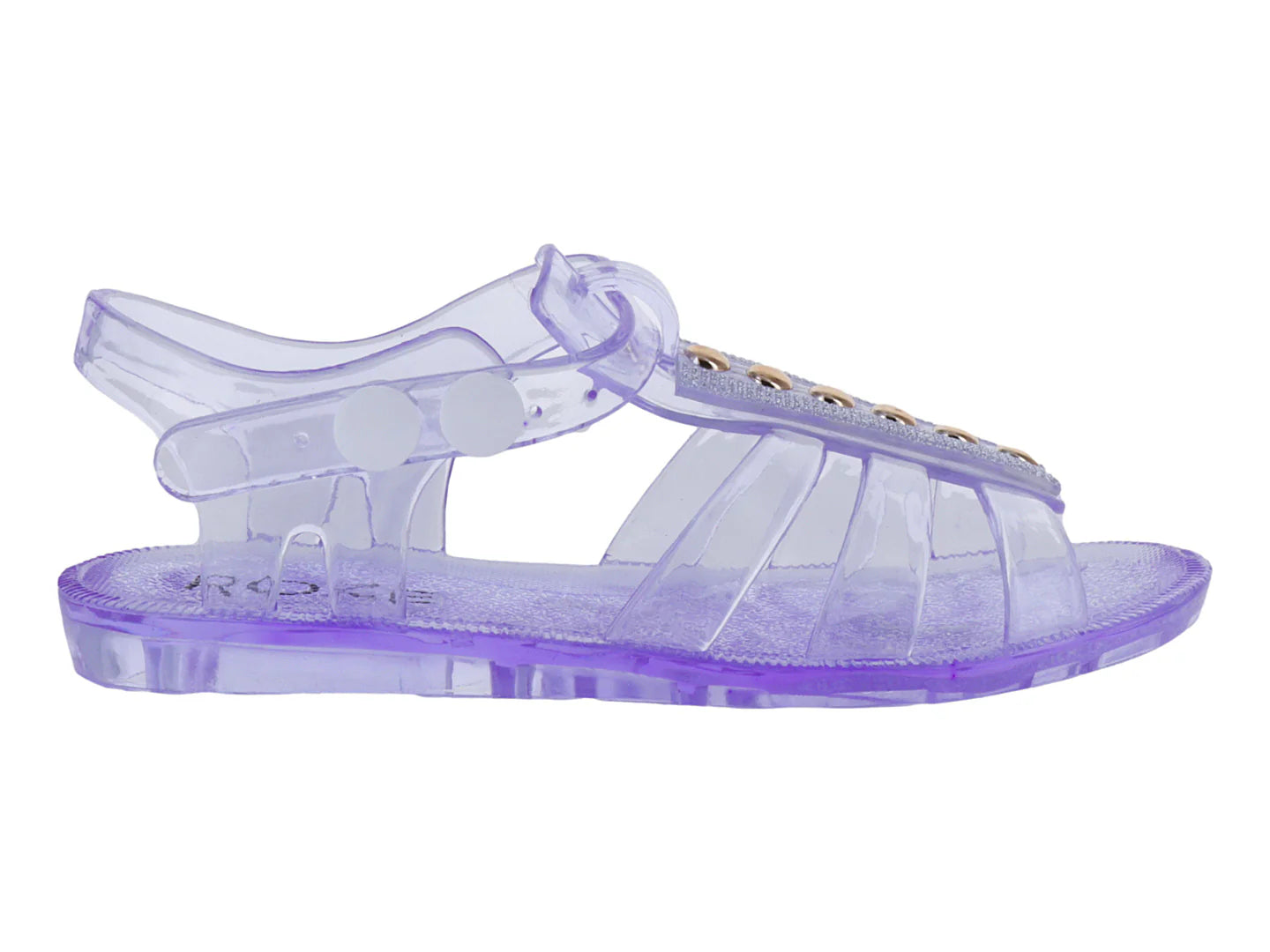 Sandalias Roze Morado Transparente para Niña