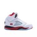 Air Jordan 5 Retro OG Fire Red Black Tongue PS White Fire Red Black