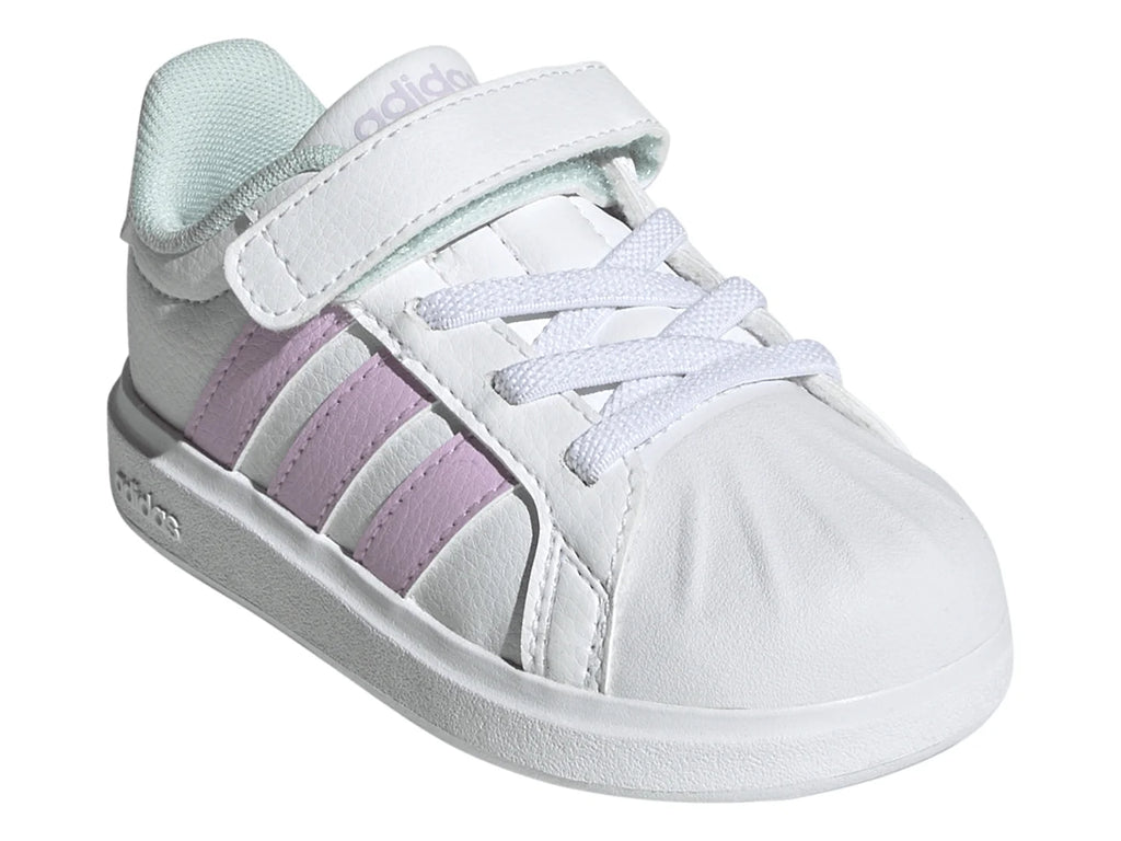 Tenis Adidas Streettalk Blanco Lila y Menta para Niña