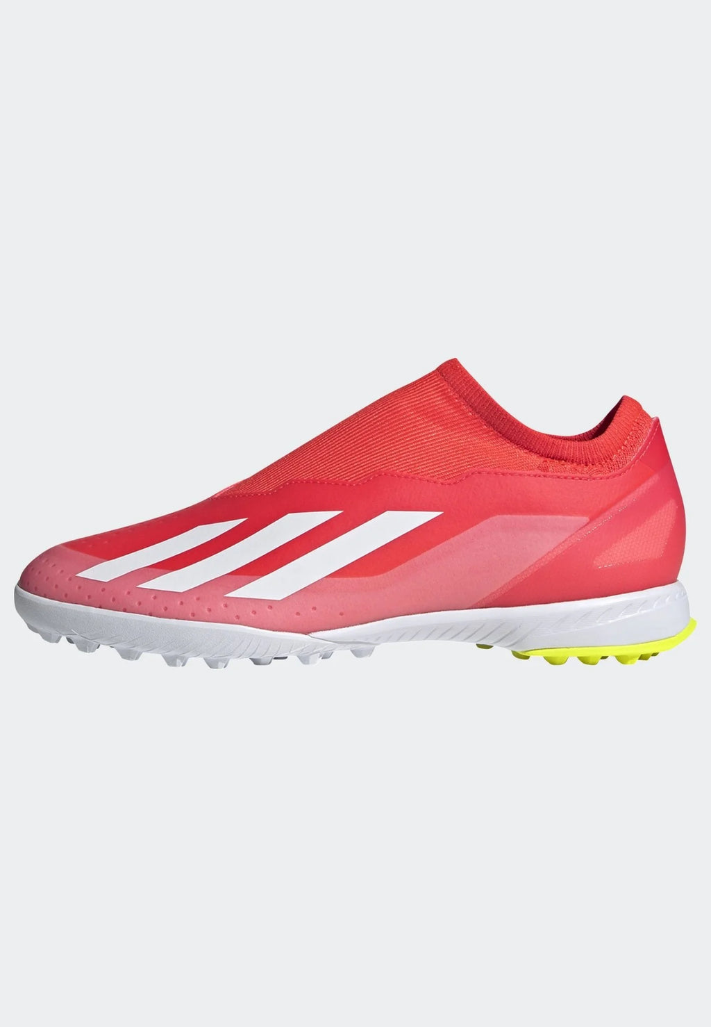 adidas X Crazyfast League Laceless TF Laceless Turf Boots Solar Red White Solar Yellow
