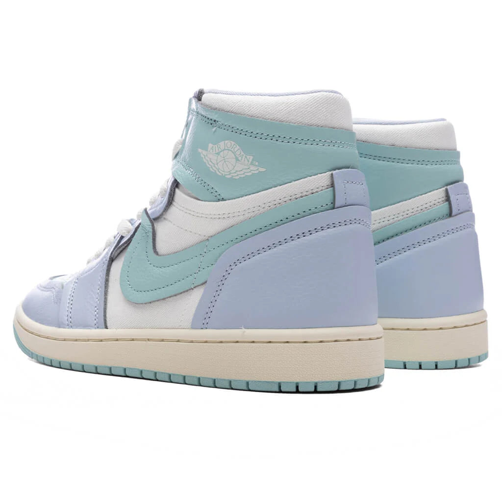 Womens Air Jordan 1 High MM Hydrogen Blue Sail Light Dew