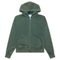 Good Morning Cops Vintage Wash Zip Hoodie Washed Green
