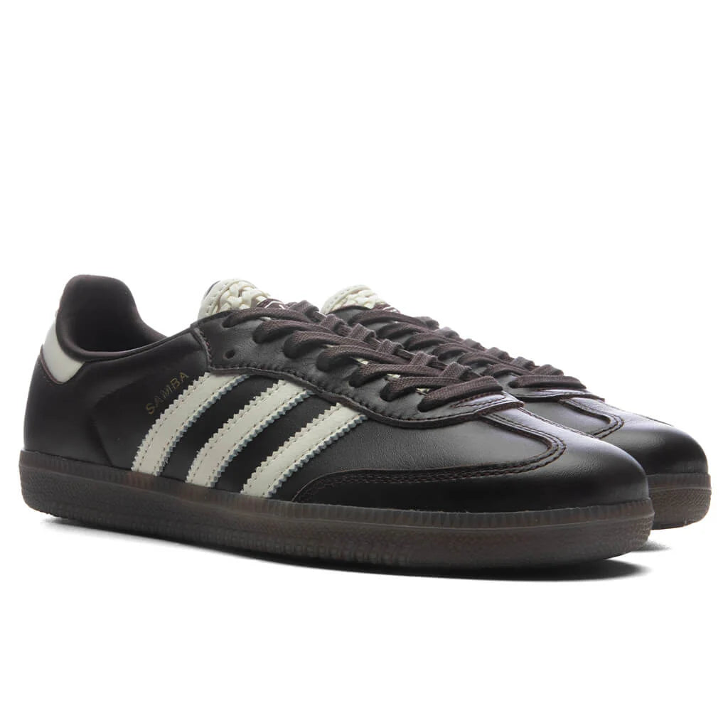 Womens Samba OG Aurora Coffee Off White Gold Metallic