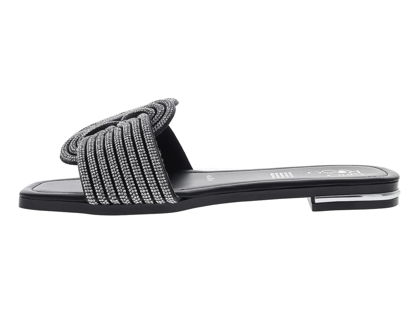 Sandalias Luna Rosa Negro Plata para Mujer