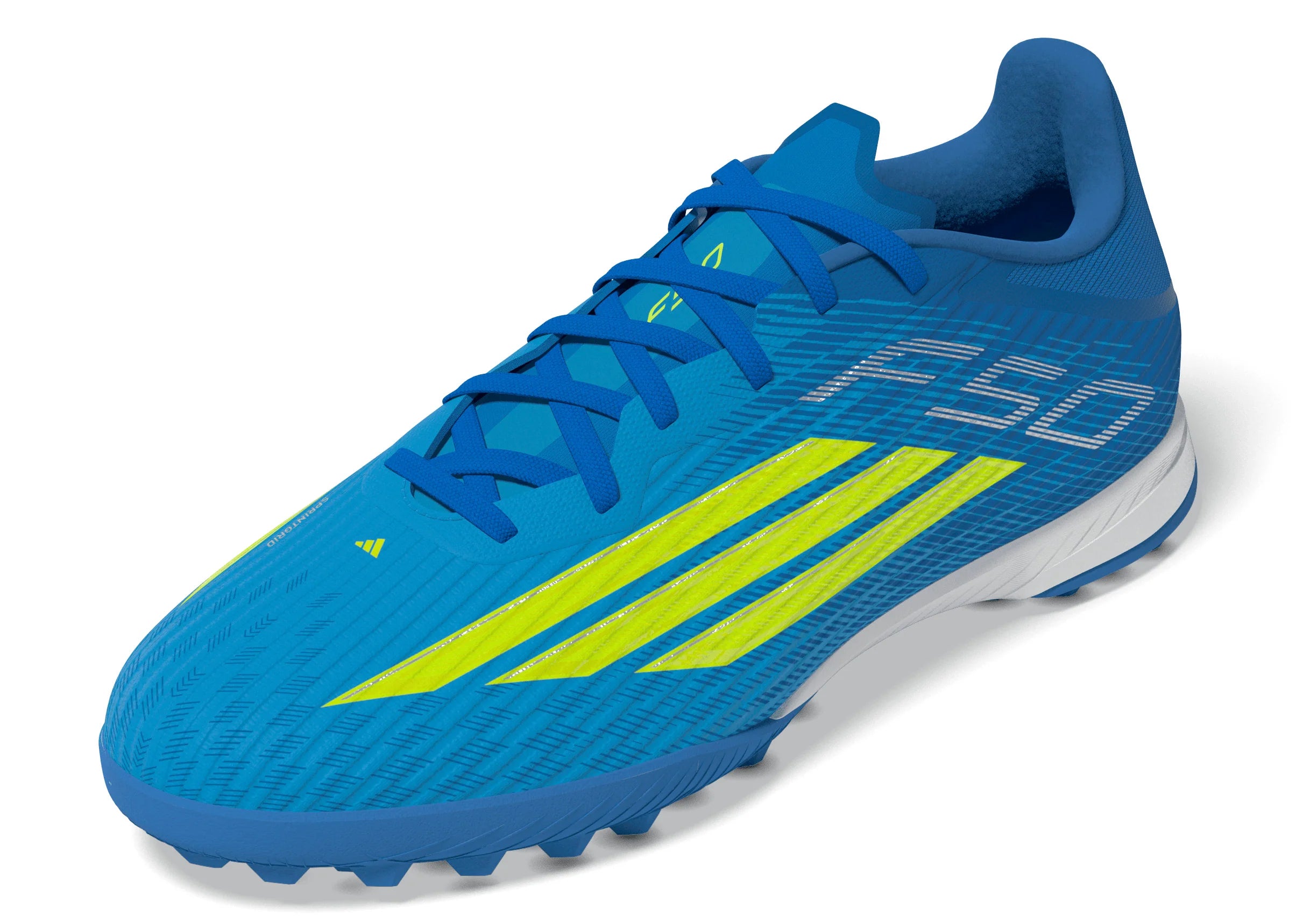 adidas F50 League TF Turf Mens Soccer Cleats Blue Yellow Aqua