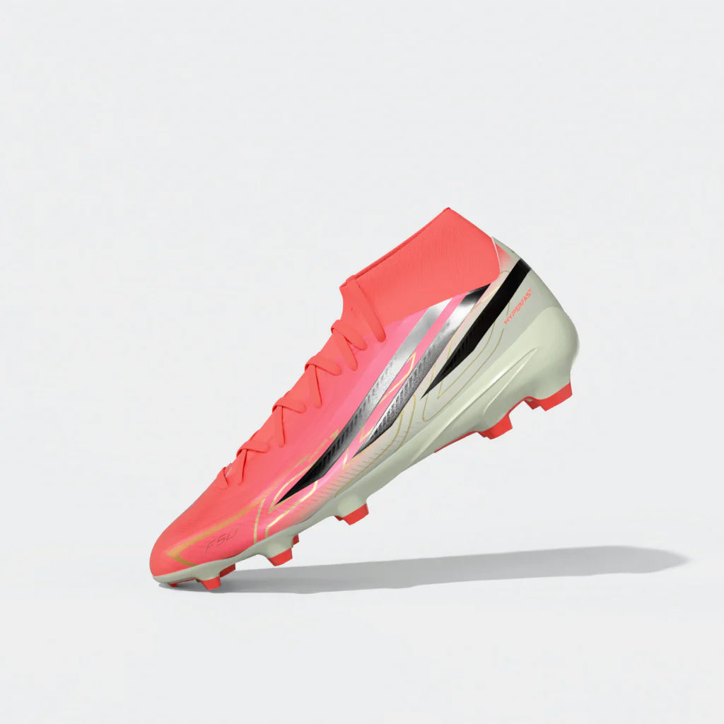 adidas F50 Hyperfast League Mid Firm Ground Mens Soccer Cleats Turquesa Black Gold