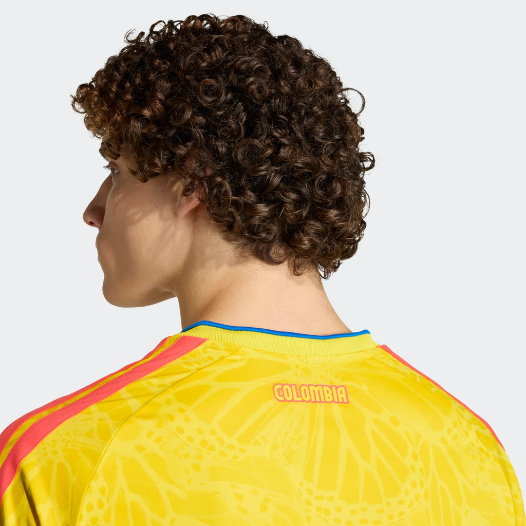 adidas Colombia Home Mens Soccer Jersey 26 Yellow