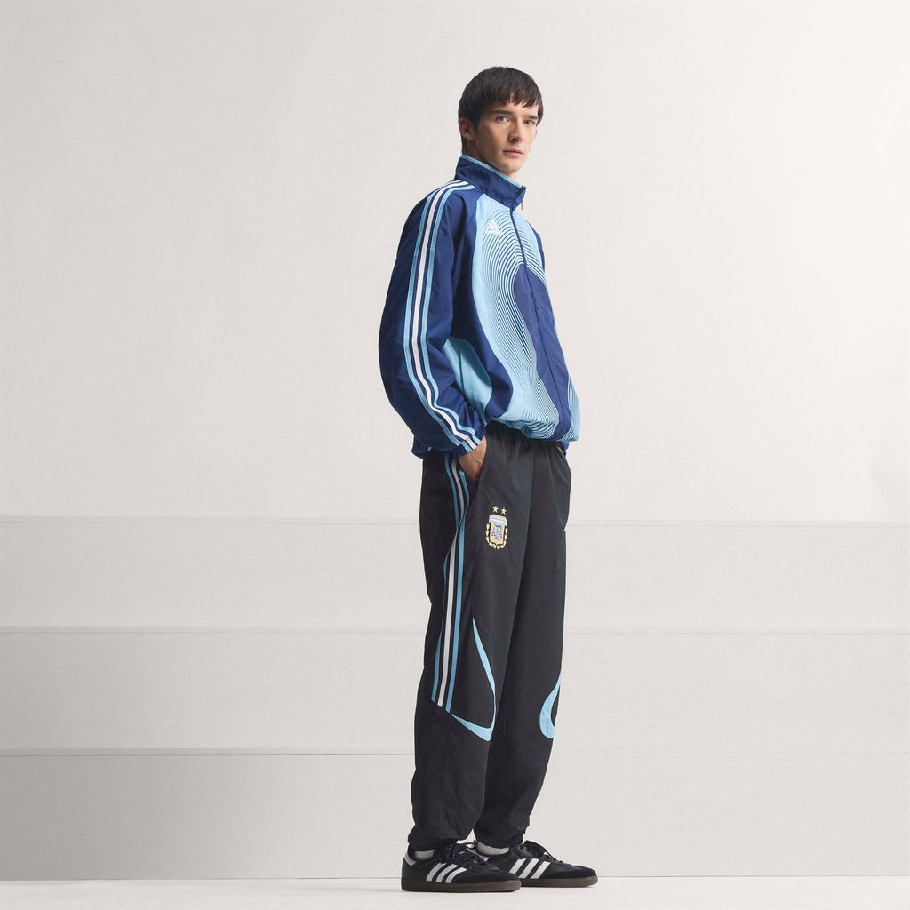 adidas Argentina Mens Soccer Track Pants 2006 Black Blue White