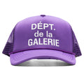 French Logo Trucker Hat Flo Purple