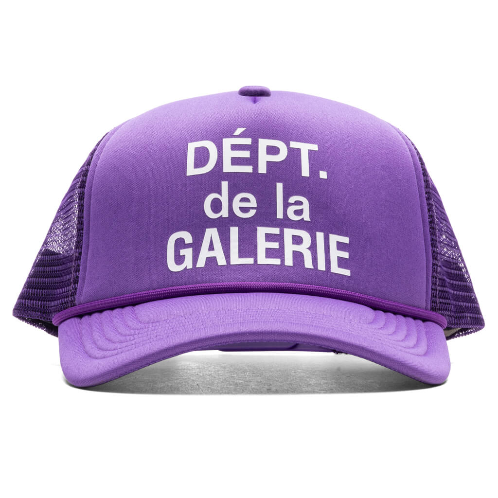 French Logo Trucker Hat Flo Purple