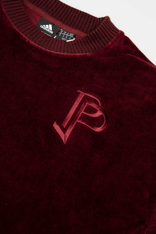 Tango Pogba Mens Long Sleeve Shirt Maroon Maroon