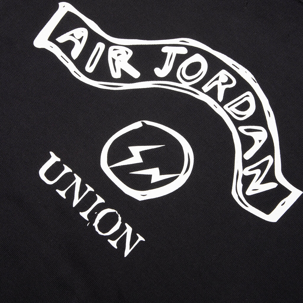 Jordan x Union x Fragment Full Zip Hoodie Black Sail