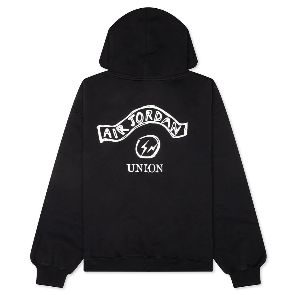 Jordan x Union x Fragment Full Zip Hoodie Black Sail