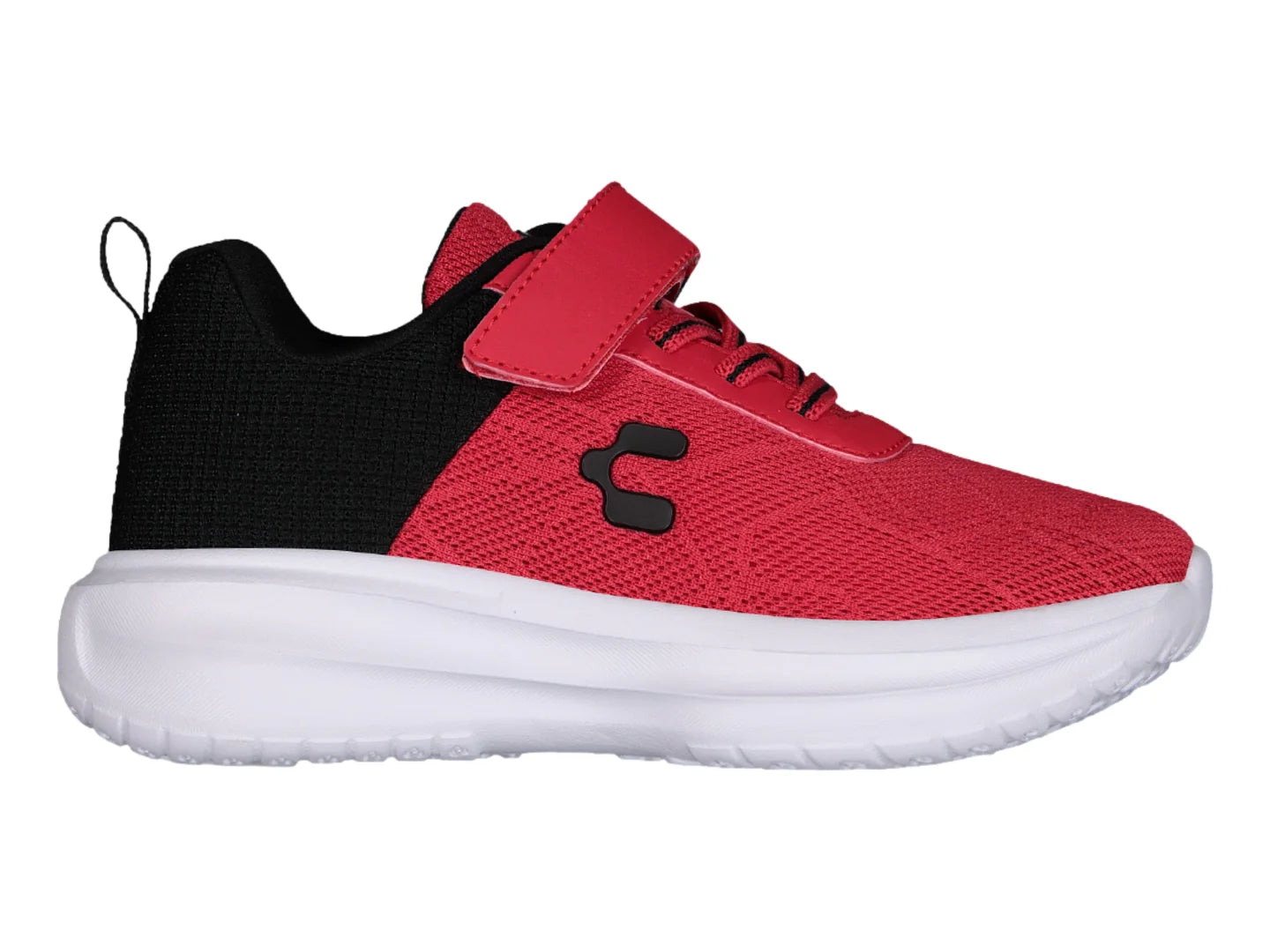 Tenis Charly Road Casual Rojo y Negro para Niña