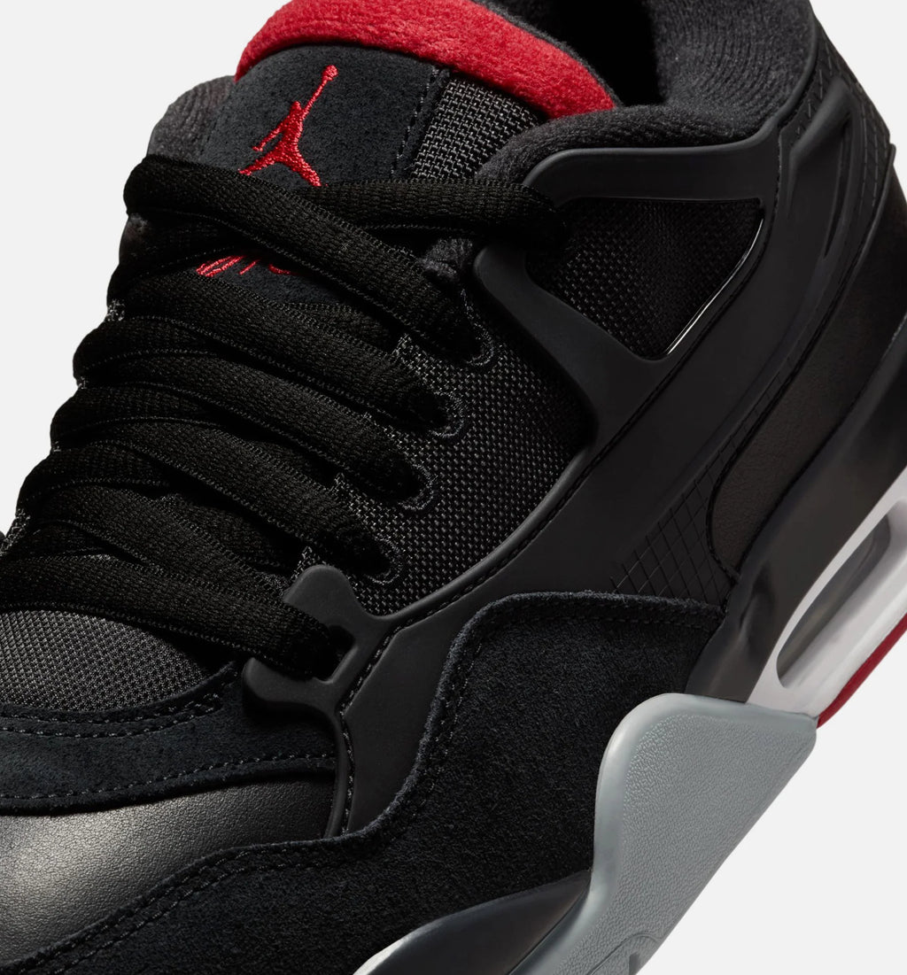 Air Jordan 4 RM Mens Lifestyle Shoe Black Wolf Grey White Varsity Red
