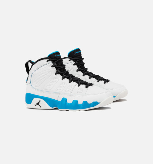 Air Jordan 9 Retro Powder Blue Grade School Lifestyle Shoe Summit White Black Powder Blue