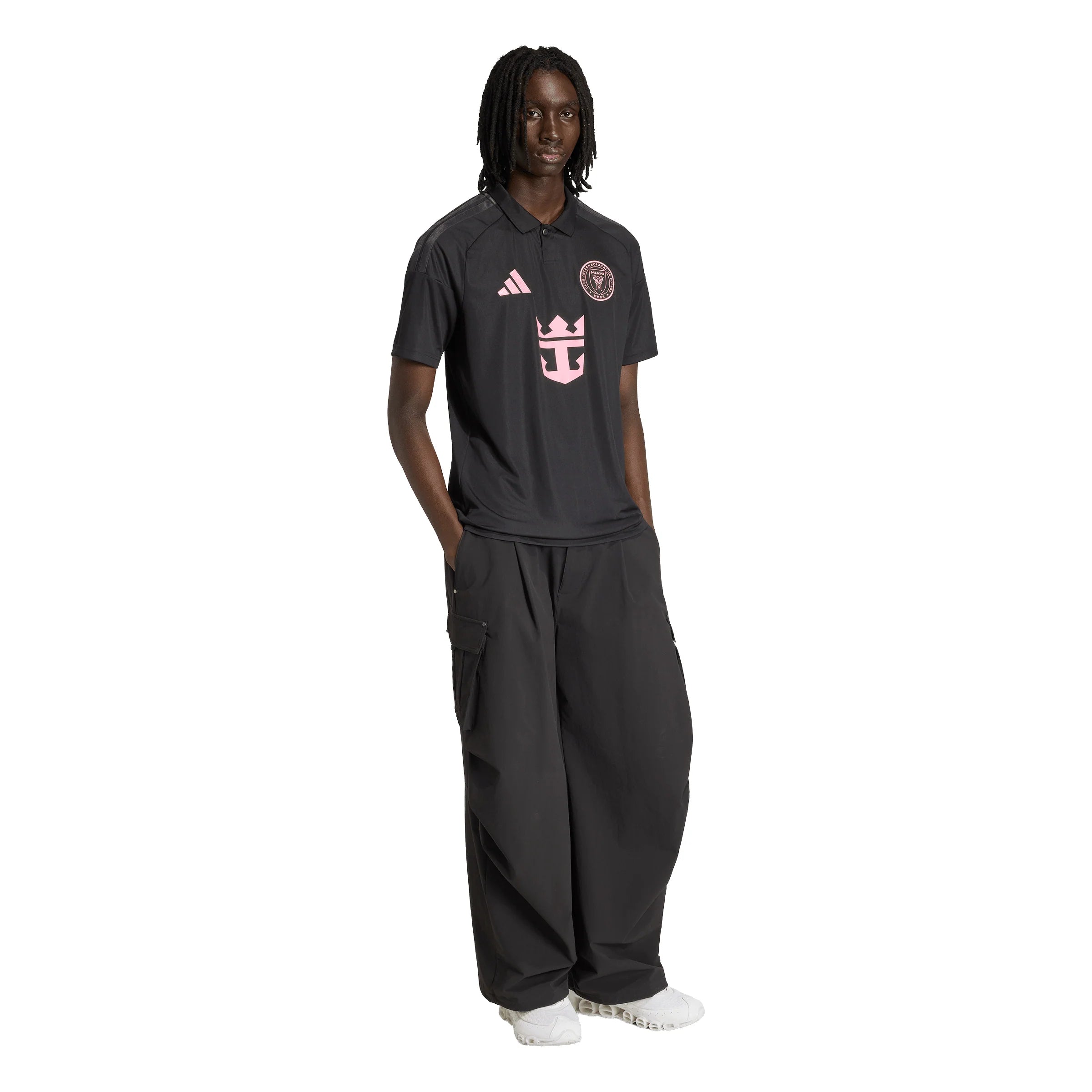 adidas Inter Miami CF Away Mens Soccer Jersey 26 27 Black Pink