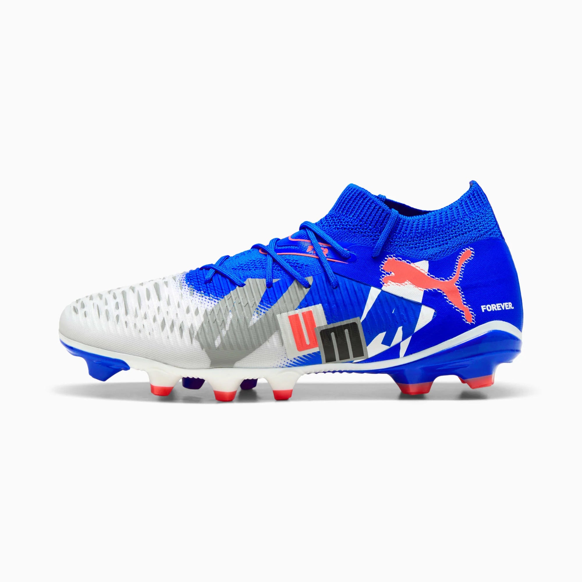 PUMA Future 8 Match Forever FG AG Firm Ground Soccer Cleats White Blue
