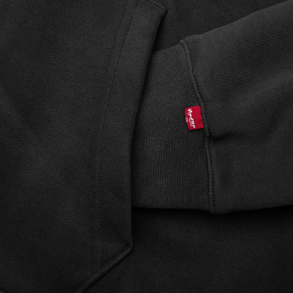 Jordan x Levis Hoodie Black Pale Ivory Gym Red