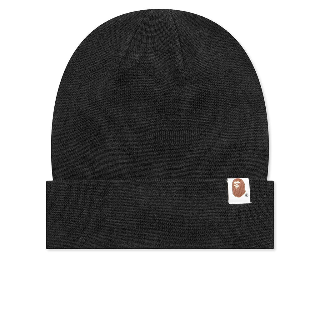 Bape Patch Knit Cap Black