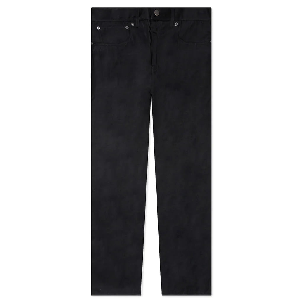Textured Nylon 5 Pocket Pant Black