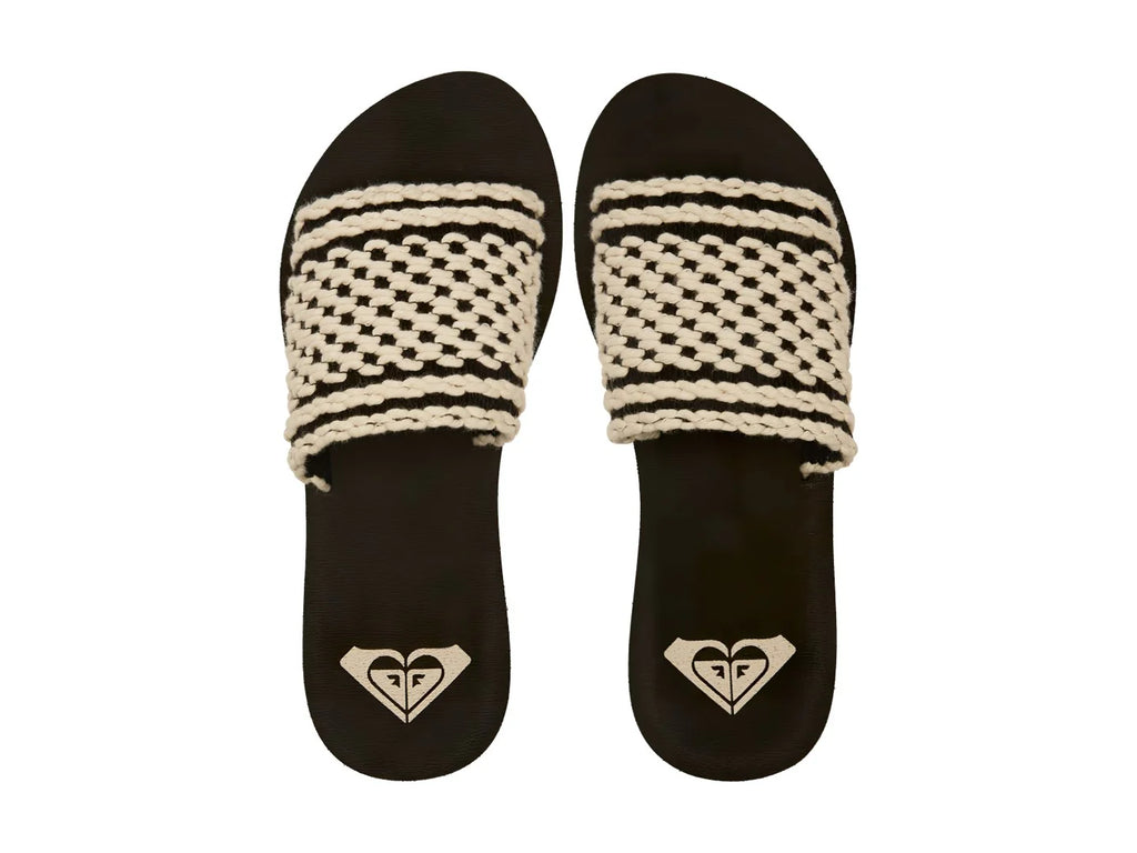 Sandalias Roxy Dayzie Negro y Blanco para Mujer
