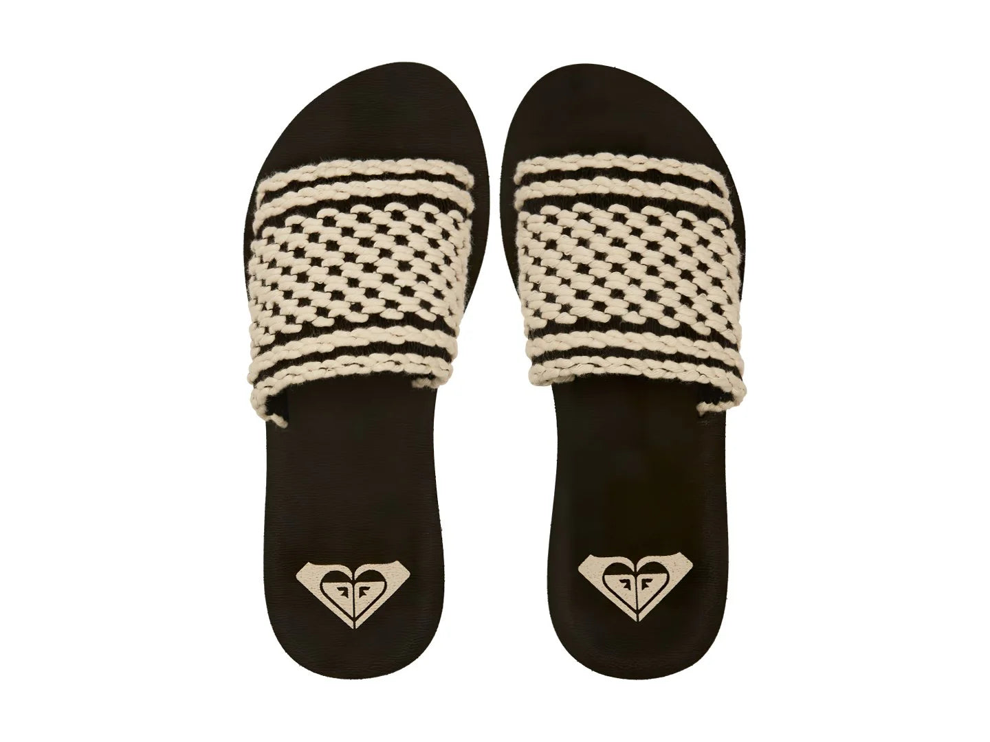 Sandalias Roxy Dayzie Negro y Blanco para Mujer